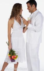 Groom's Mexican wedding shirt