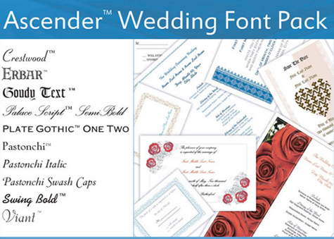 wedding fonts for invitations