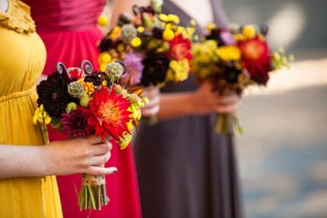 fall wedding bridesmaids colors